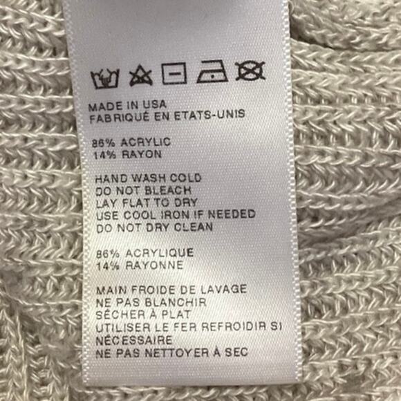 Silence + Noise Gray Knit Sleeveless Crew Neck Cozt Pullover Sweater Top Size XS - Picture 4 of 4